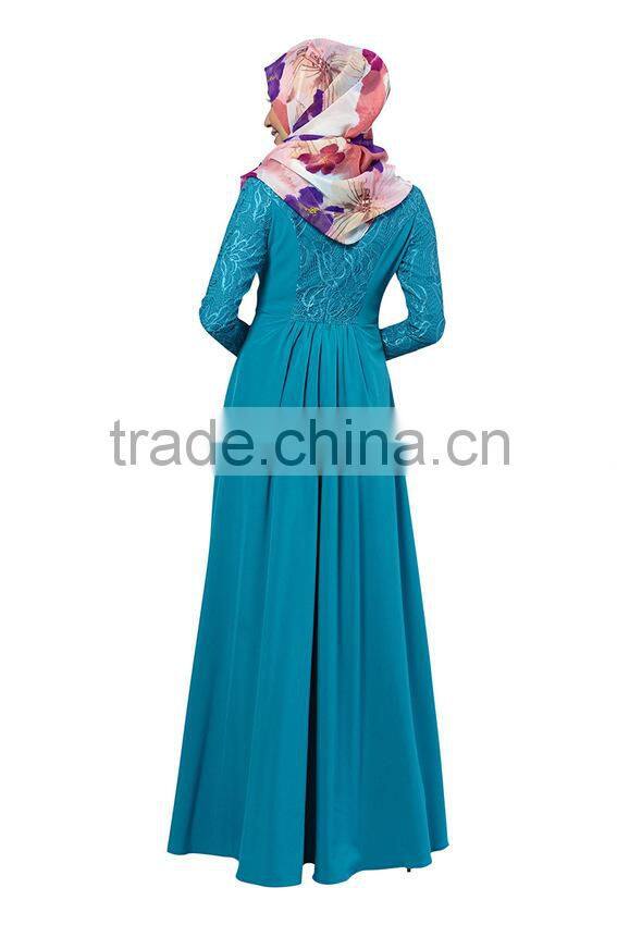 Wholesale Islamic Lace Sleeves Ethnic Muslim Dress