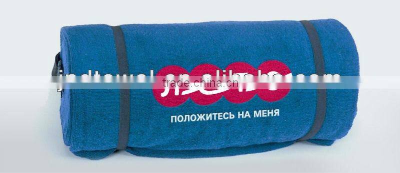 velour cotton soft beach towel bag