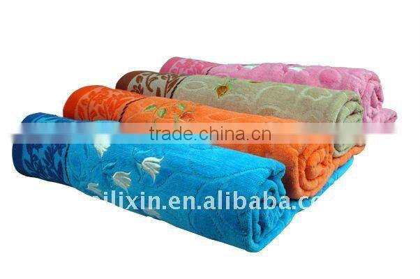 100% cotton high quality towel/bath towel/beach towel