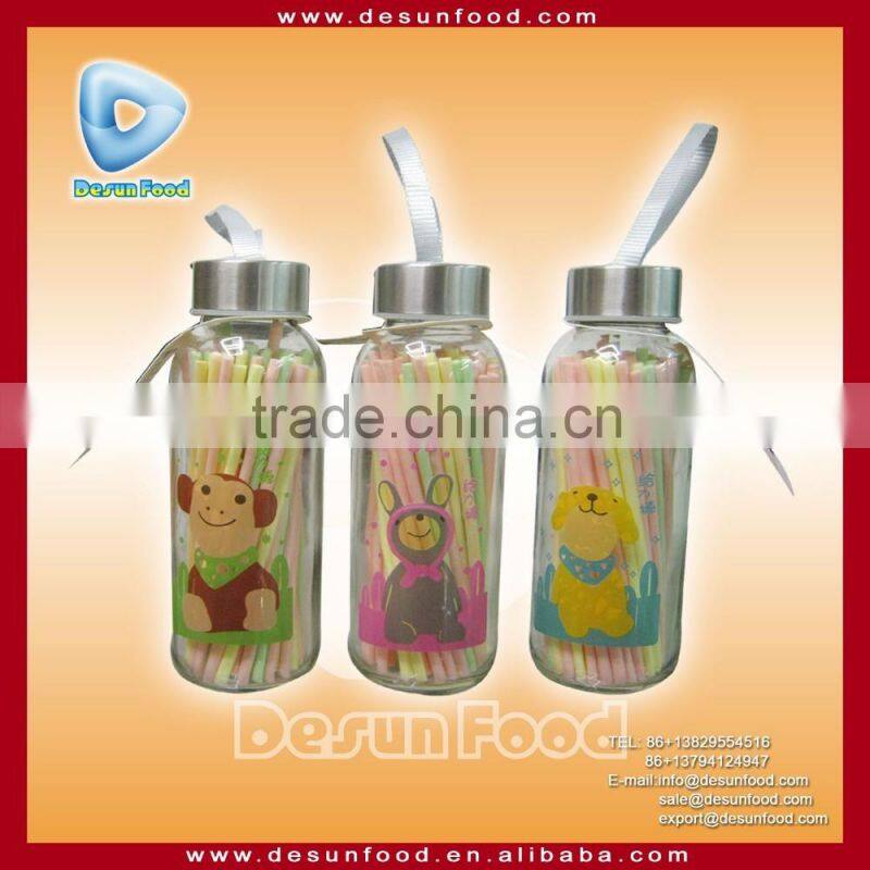 cc fruit jam candy ccstick candy in glass water bottle