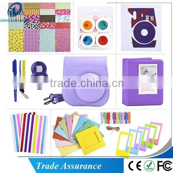 11 in 1 Fujifilm Instax Mini 8 Camera Accessories Bundles Set -Camera Case/ Album/ Selfie Lens/ Close-Up Lens/ Frame