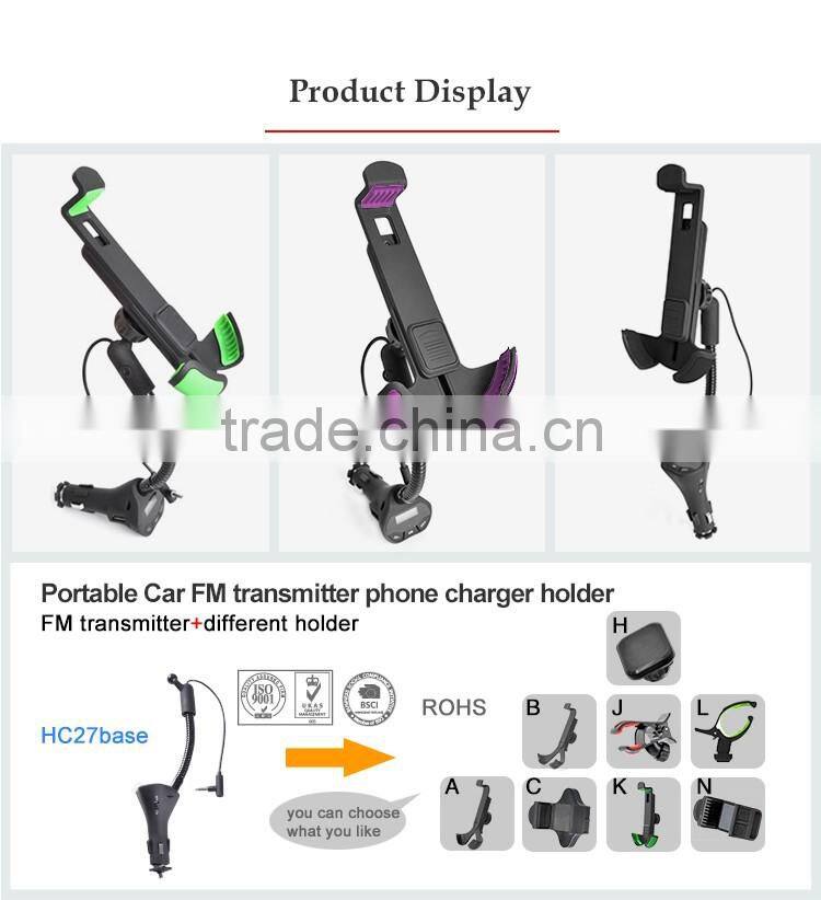 Fm transmitter module Fm transmitter for iphone fm transmitter for blackberry phone(HC27K)