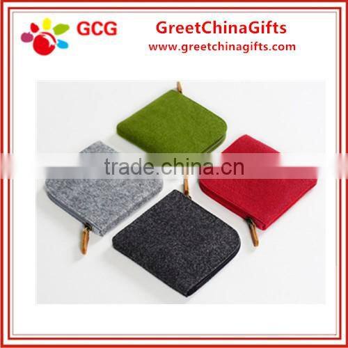 Recycling reusable small hand felt bag for women