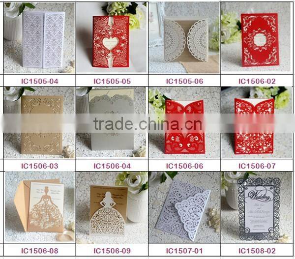 Best price handmade english writings birthday invitation cards design