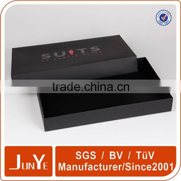 custom logo black t-shirt packaging box size