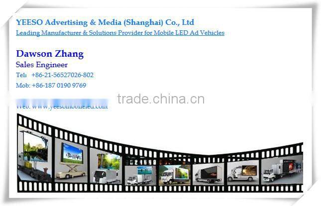Outdoor advertising trailer LED mobile display, mobile billboards