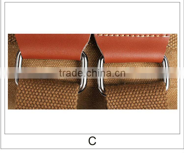 Top quality customized canvas backpack for men, canvas bag