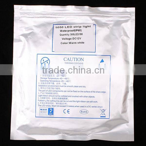 Warm White LED Strip Light SMD 5050 Waterproof 300LEDs Per Roll LED Tape