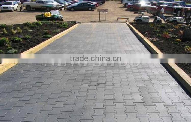 Factory price outdoor pathway rubber brick, playground bone rubber paver