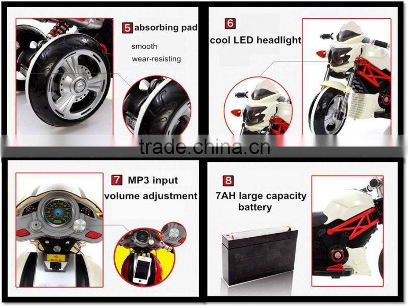 Easy assembled kids electric motorcycle