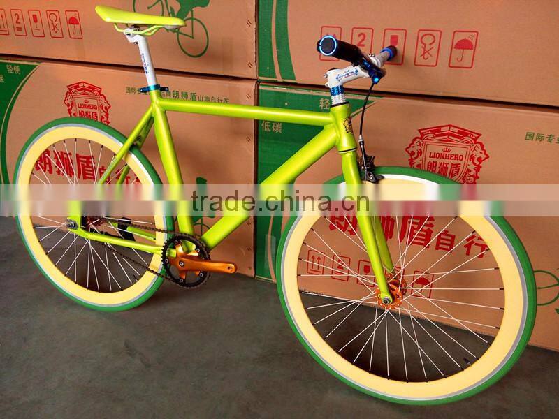 700C spoke wheel bicycle complete fixed gear bike