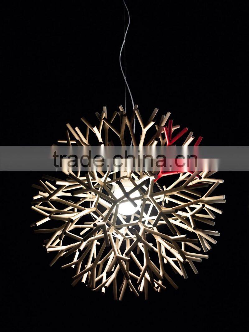 white, red, black resin restaurant lights