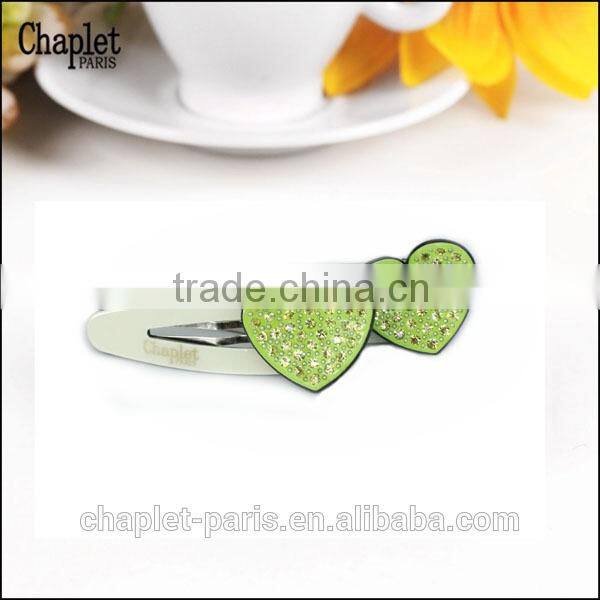 Popular Hair Accessories In Heart Shape With Stone