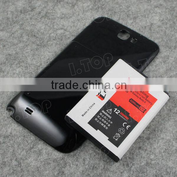 Best Quality !! High Capacity 6200mAh Extended Battery for Samsung Galaxy Note II N7100 , China Factory Price