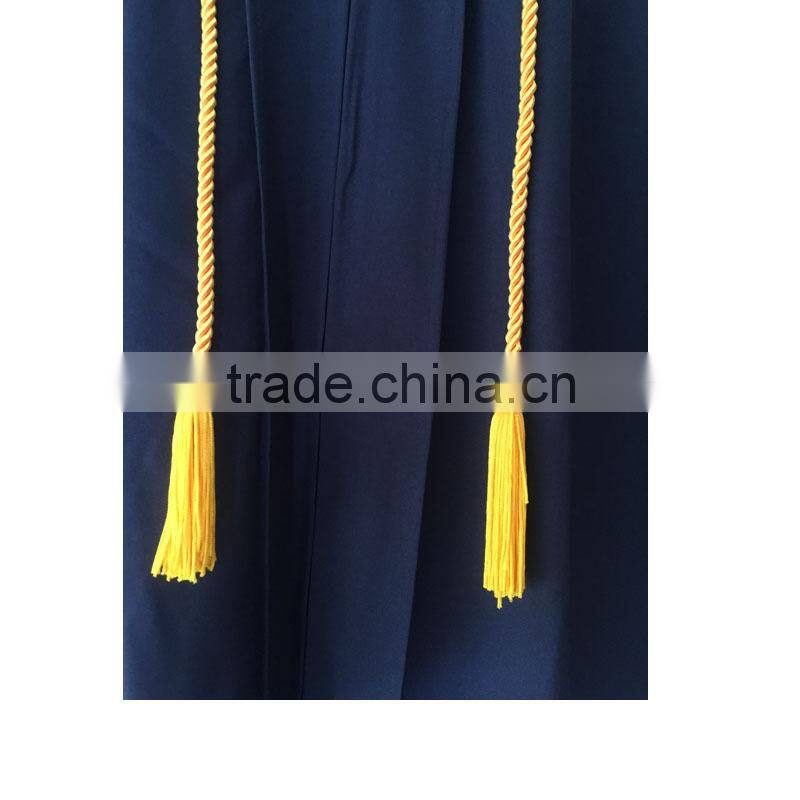 Honor Cord Single Color in Gold for Graduation