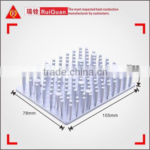 Mill Finishing Aluminum Heat Sink /Silver Anodized Cold Forging Aluminum heatsink
