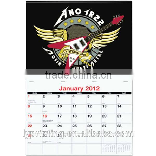 High quality 2016 calendar printing logo printing