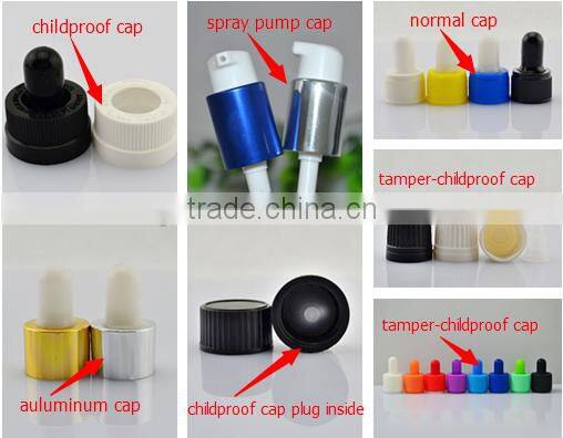 color coating cosmetic packaging tube glass bottles for essential oil