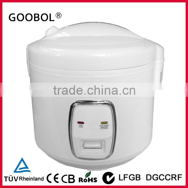 high quality deluxe electric rice cooker whole white body rice cooker