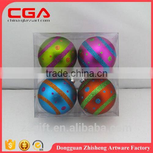 Handmade round plastic balls for christmas indoor decor ball Small christmas accessory