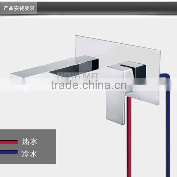 brass chrome plated wall mounted faucet