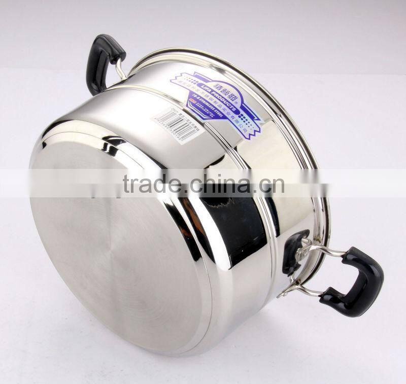 Stainless Steel Steamer with 2 layer grates cookware