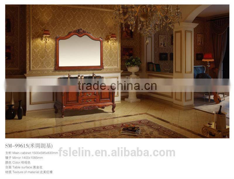 Classical solidwood bathroom furniture& wash basin& vanities LS-99715