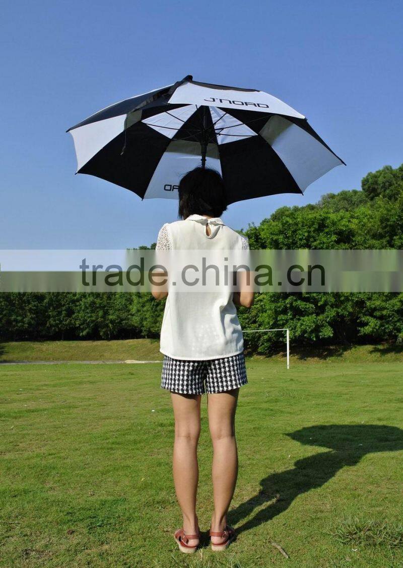 30 inch xiamen factory auto golf fiberglass umbrella