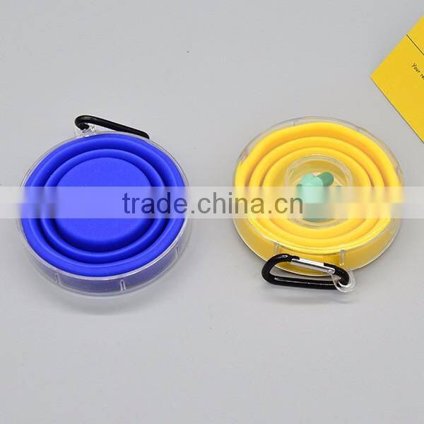 Portable Plastic Lid Collapsible Silicone Cup Cheap On Sale