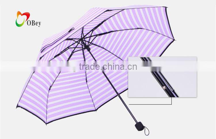Multi Stripe Mini Umbrella
