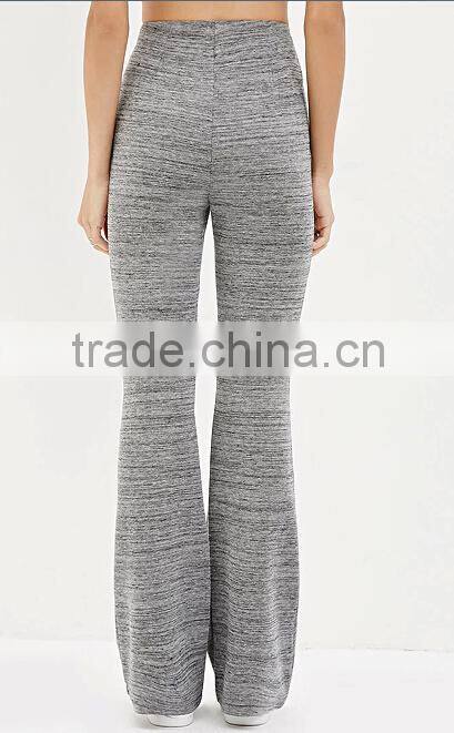 2015 Hot-selling china wholesale trousers fabric space dye flared pants for women