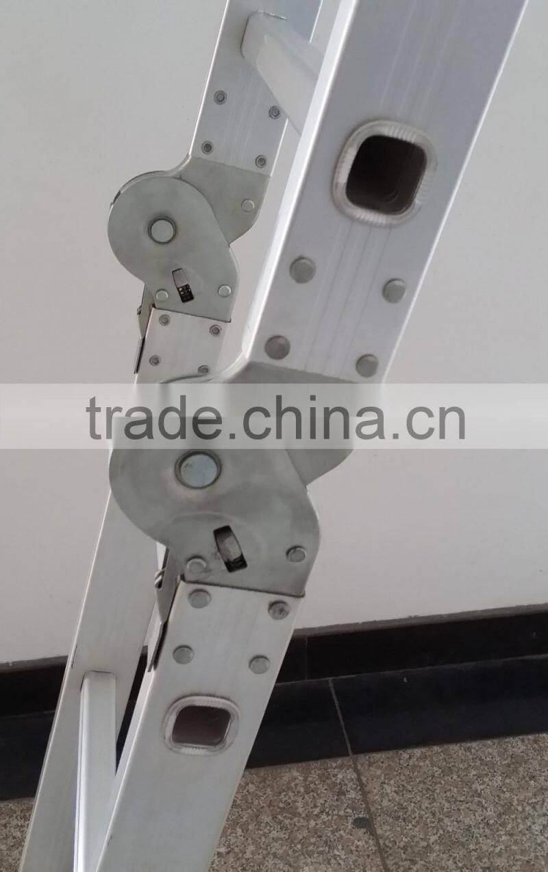 2014 hot sales Aluminium multi-purpose ladder with 4*3 steps 3.7m height