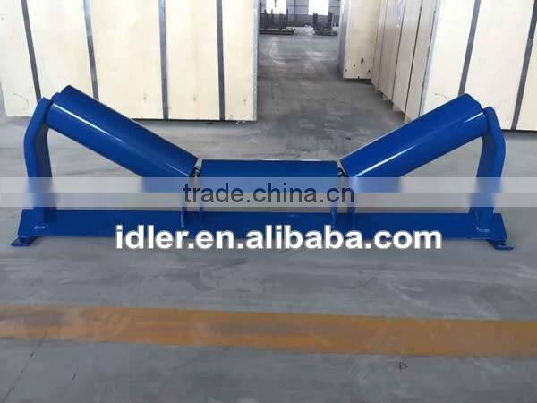 Belt conveyor roller frame 35 degree trough angle