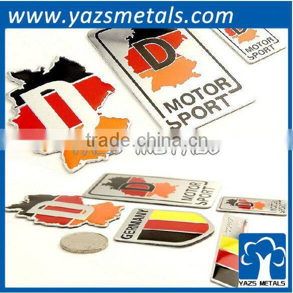 cheap metal company logo sticker