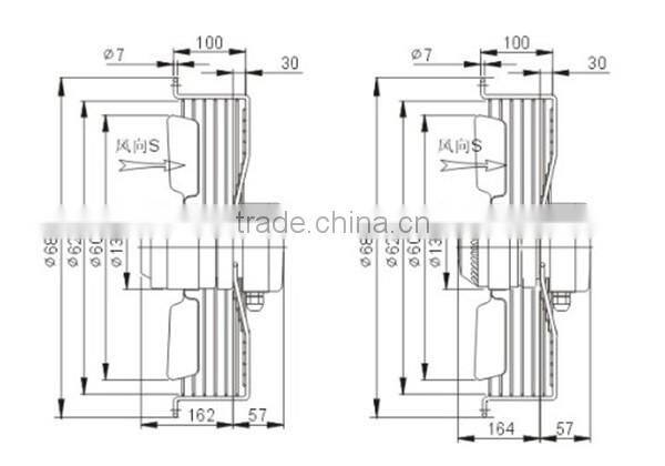 YWF 4E-600mm series Out-rotor Axial Fan