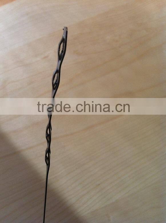 black steel belt/strips with central locking