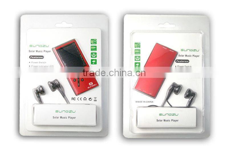 2016 factory mp3 player solar powered