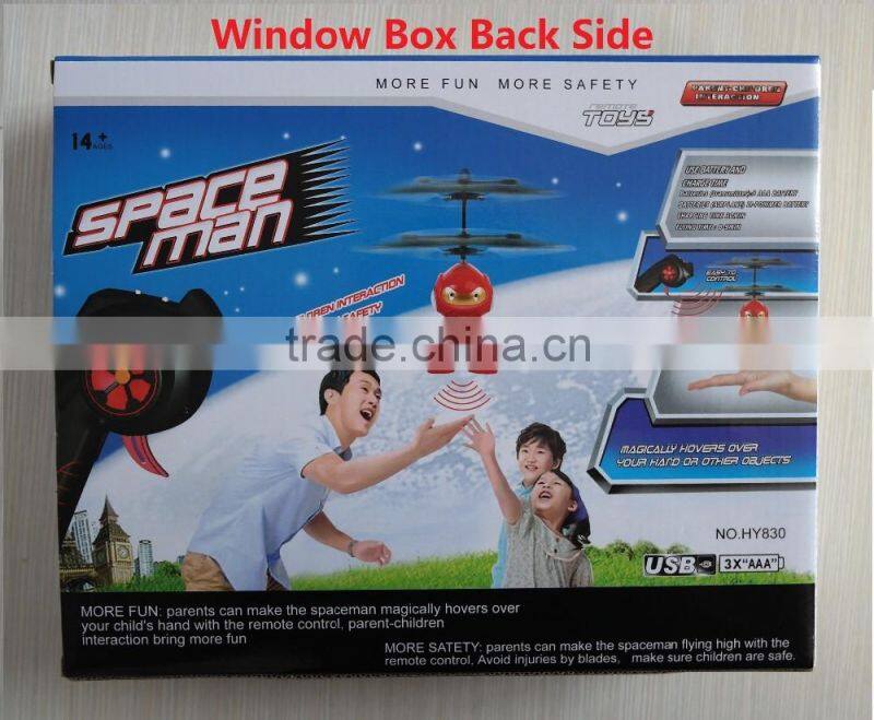 New Year Gift 2016 Infrared Induction Flying Astronaut Toy HY-830A Yiwu Toys Market Flying Spaceman Educational Toys For Kids