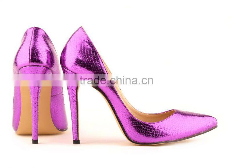2015 New Brand Women Sexy Snake Grain Design Wedding Party Evening Shoes Ladies Pointed Toe High Heels Dress Shoes