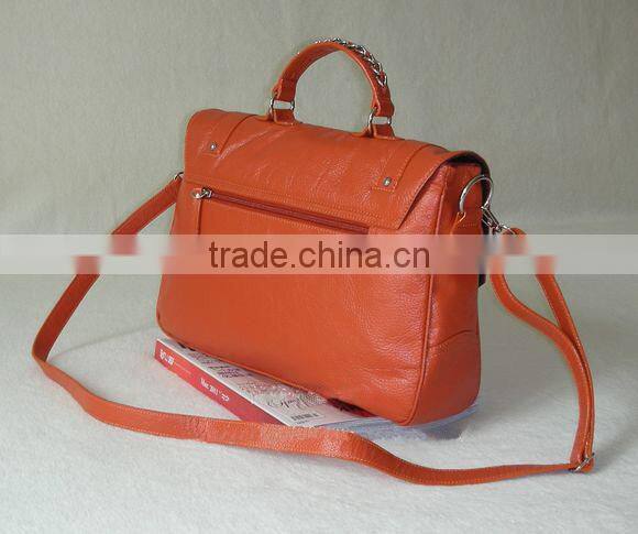 latest vogue elegant colorful ladies PU handbag and leisure tote bag,