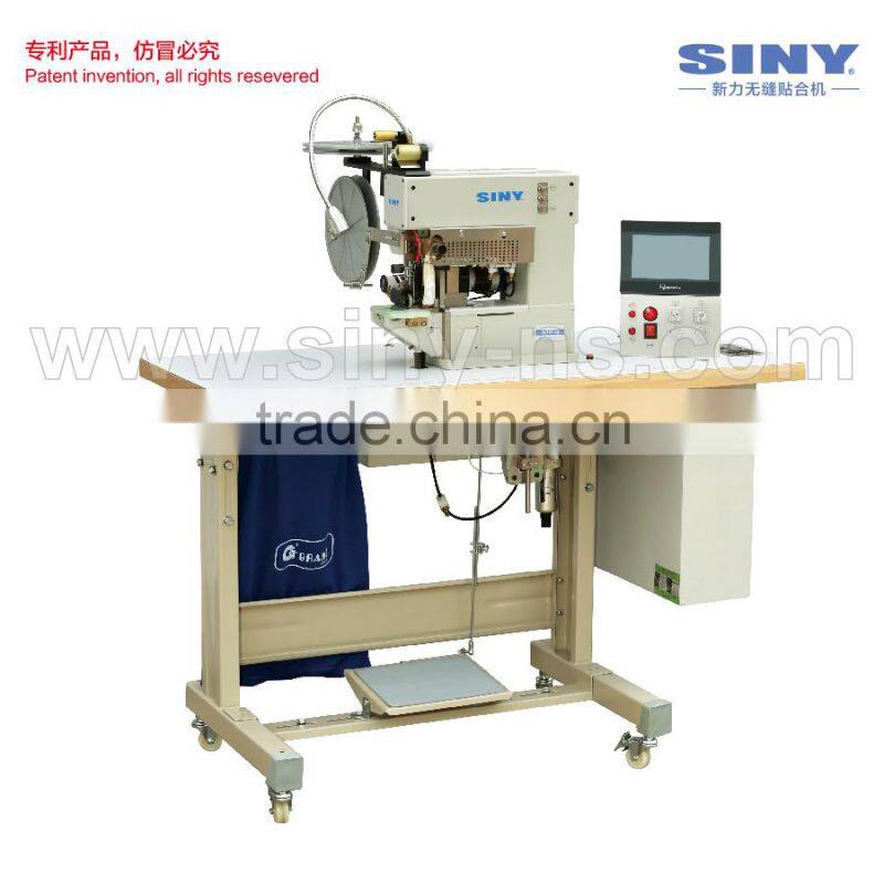 SINY Seamless Bonding Muti-Function Hot Melt Tape Lay Down Glue & Fold Over Machine