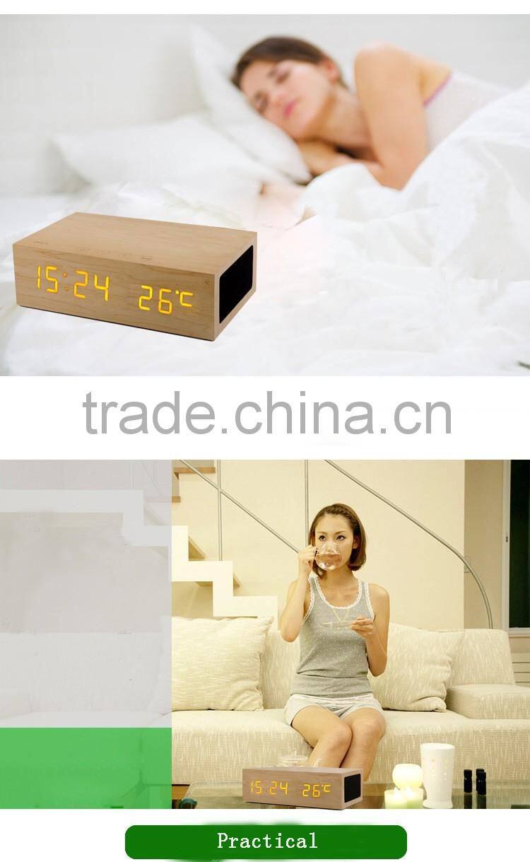 bluetooth speaker square Wooden bluetooth speaker with bass