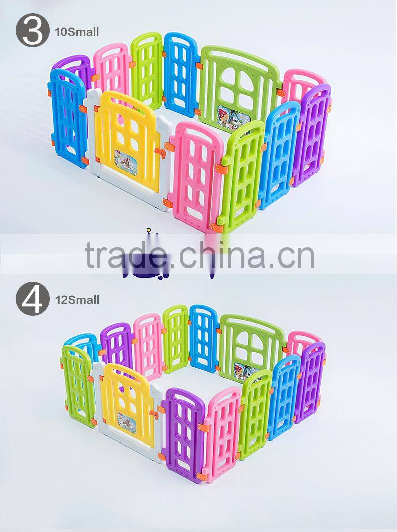 See larger image 8 Panels Saftey Game Playpen Kids Plastic Playpen European Standard Fence Baby Indoor Game Baby Playpen