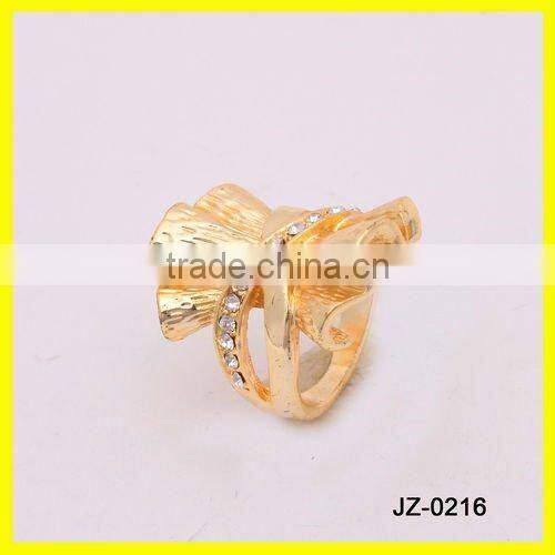 18kgp cubic zirconia butterfly ring jewelry