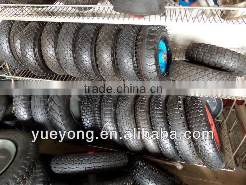 3.50-7 pneumatic rubber wheel/ metal rim wheel/ rubber tire