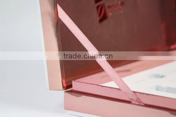 Economic Foldable silver card cosmetic box for mask wholesales