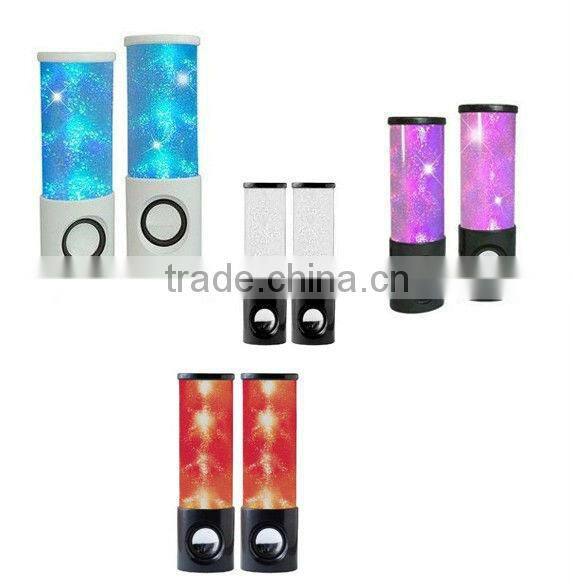 Crystal Flashing LED Lights Computer Speaker (F-1211-D)