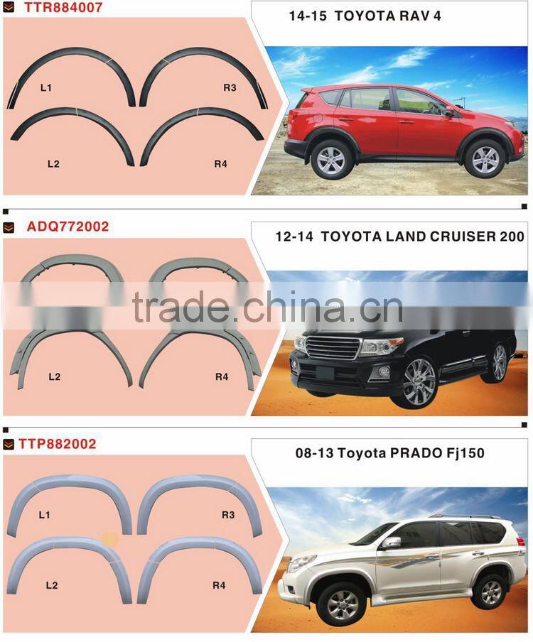 ABS new material fender flare for PRA-DO FJ150 wheel arch