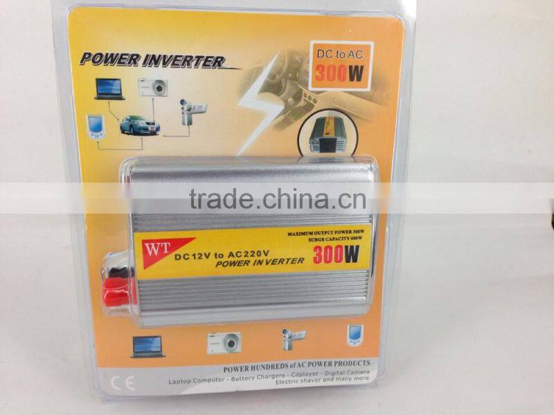 DC 12V to AC 220V Auto Car Power Converter Inverter Adapter Charger With USB Charge 300W