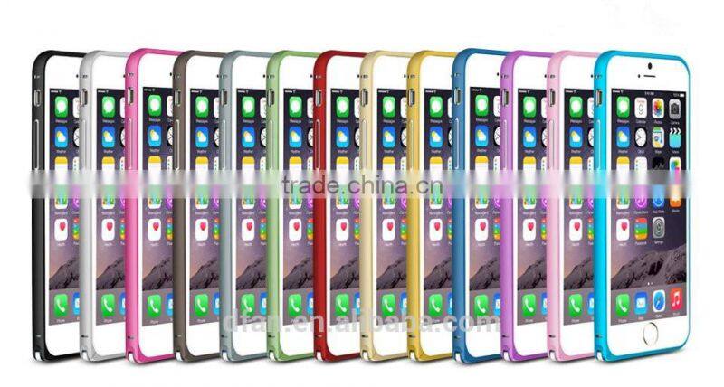 hard and rigid metalic frame well protective phone case for iphone 6